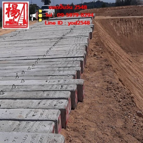 รับตอกเสาเข็มด้วยรถปั้นจั่นตีนตะขาบ