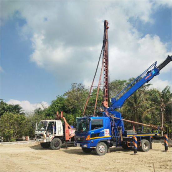 รับจ้างตอกเสาเข็มด้วยรถปั้นจั่น